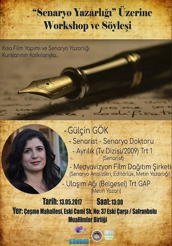 Gülçin Gök - Senaryo Yazarlığı Üzerine Workshop SAKEM - Senaryo Doktoru